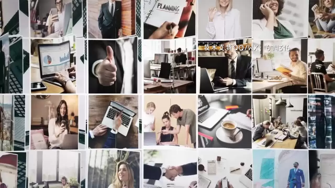现代简洁时尚的企业LOGO标志展示AE模板视频下载(含音频)
