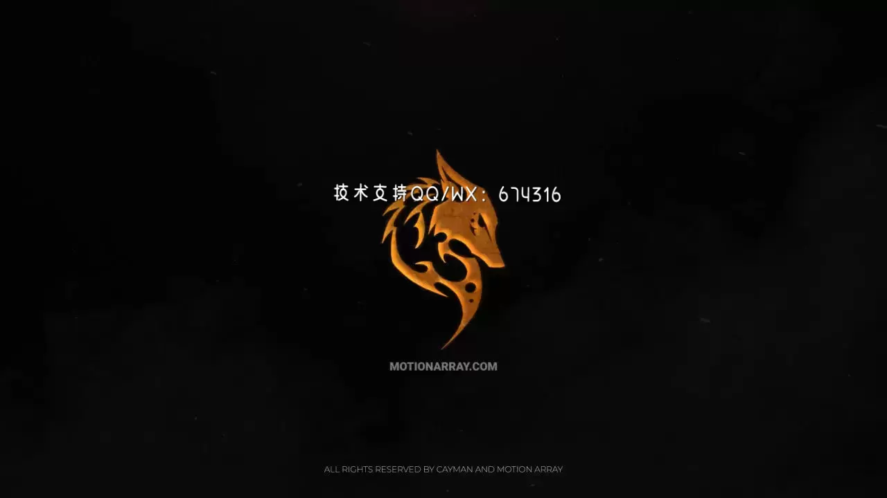 火线标志电影AE模板视频下载(含音频)