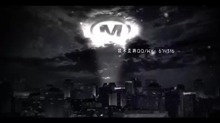 酷炫创意的超级英雄LOGO标志AE模板视频下载(含音频)