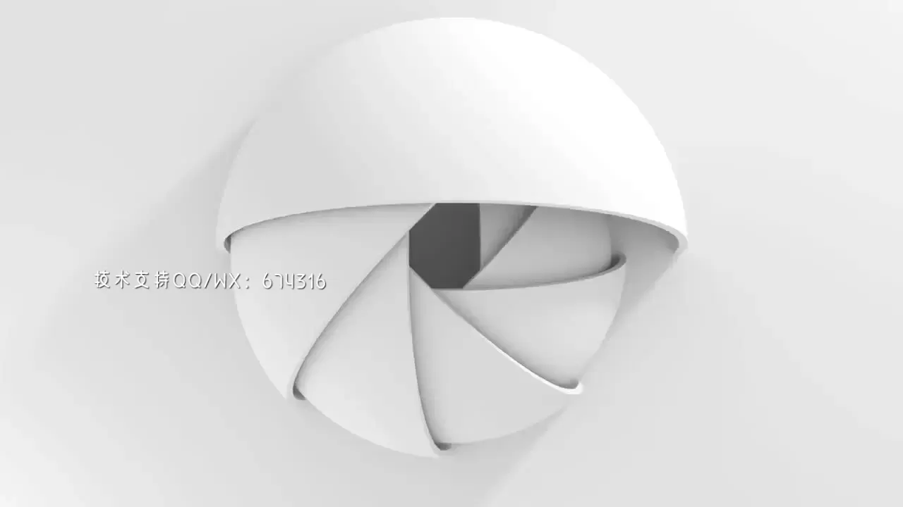 撕裂球体logo标志演绎动画AE模板视频下载
