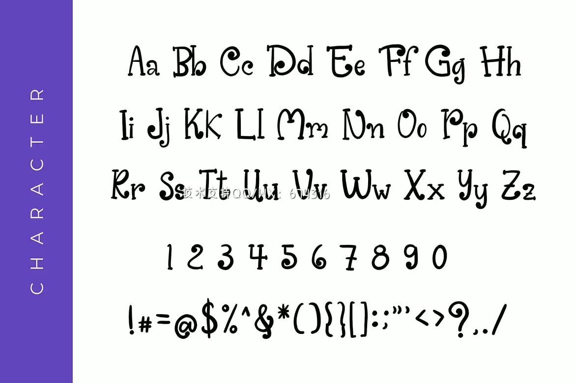 可爱时尚简约多用途的晚安睡眠闭眼睛Close Eyes英文字体插图4