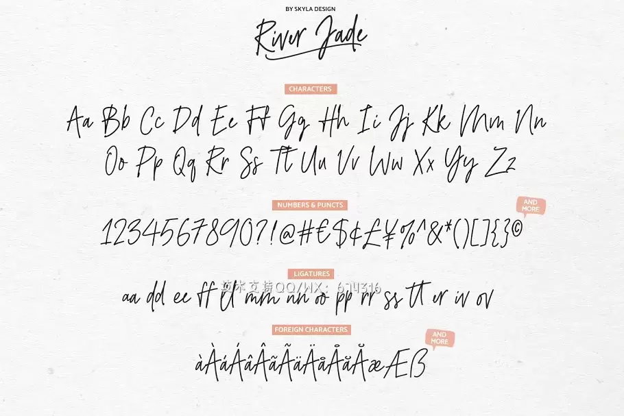 手写签名设计字体 River Jade, Signature Font & Logos插图9