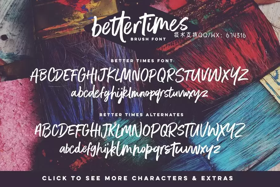 手写笔刷字体 Better Times Brush Font插图8