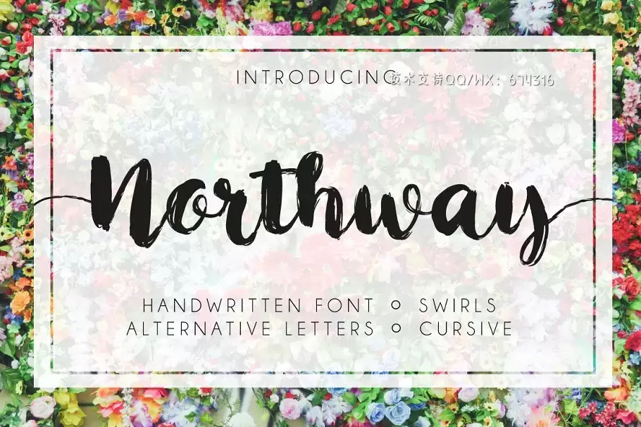 手写粗犷脚本字体 Northway Script Font免费下载