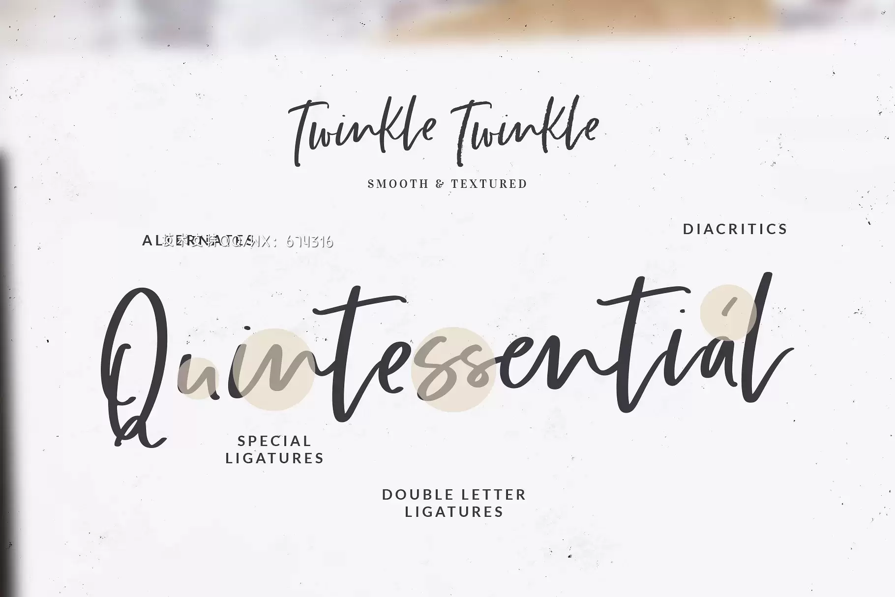 手绘笔刷字体 Twinkle Twinkle Handwritten Font插图6