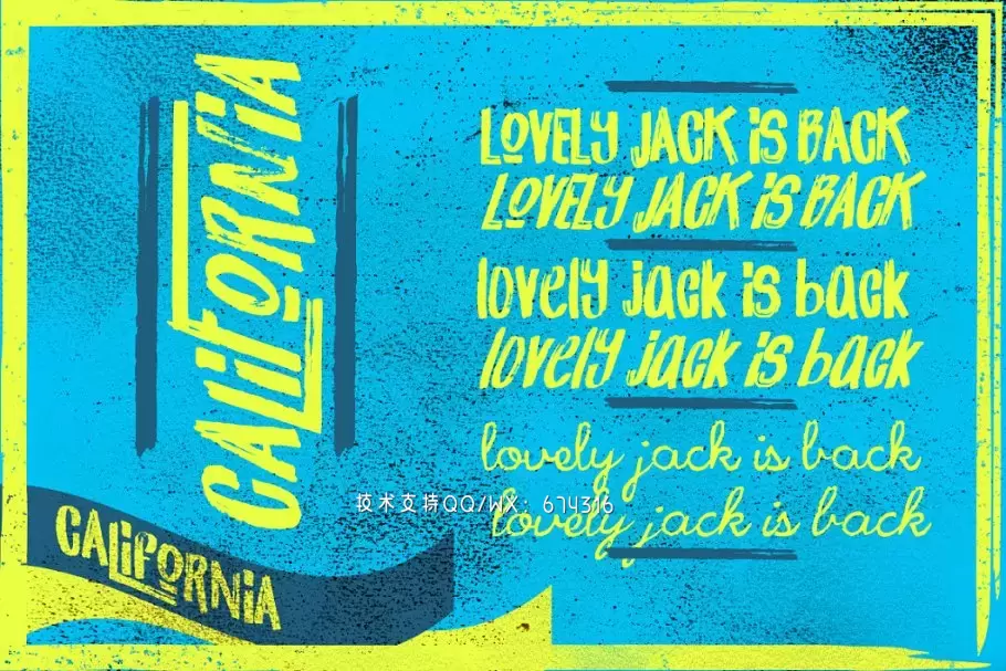 时尚手写字体 California Jackpot Font下载