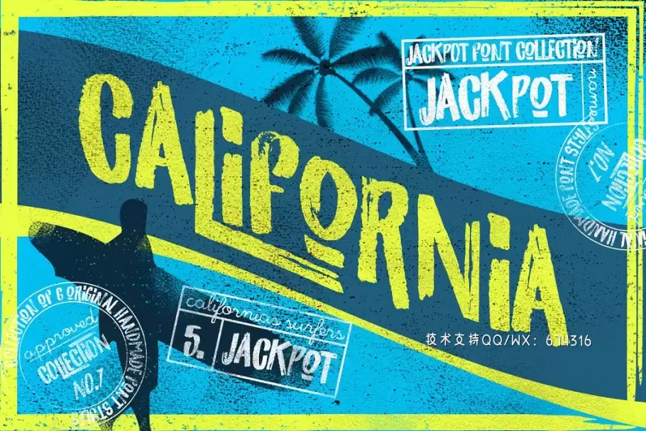时尚手写字体 California Jackpot Font下载