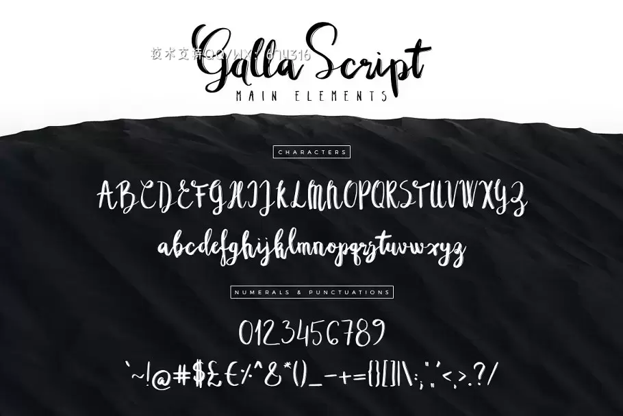 时尚大气手写字体 Galla Font Duo下载 时尚大气手写字体 Galla Font Duo下载