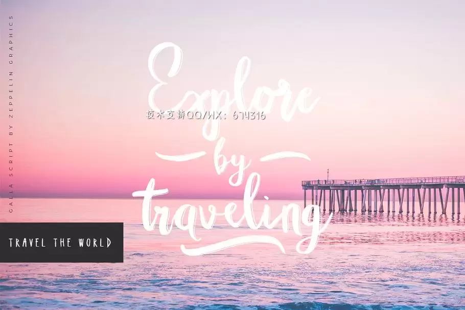 时尚大气手写字体 Galla Font Duo下载 时尚大气手写字体 Galla Font Duo下载