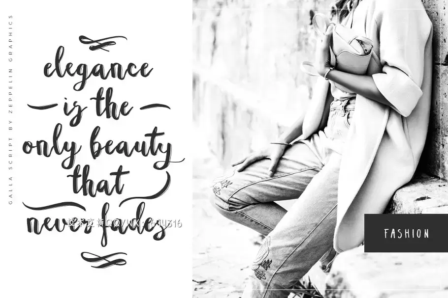 时尚大气手写字体 Galla Font Duo下载 时尚大气手写字体 Galla Font Duo下载