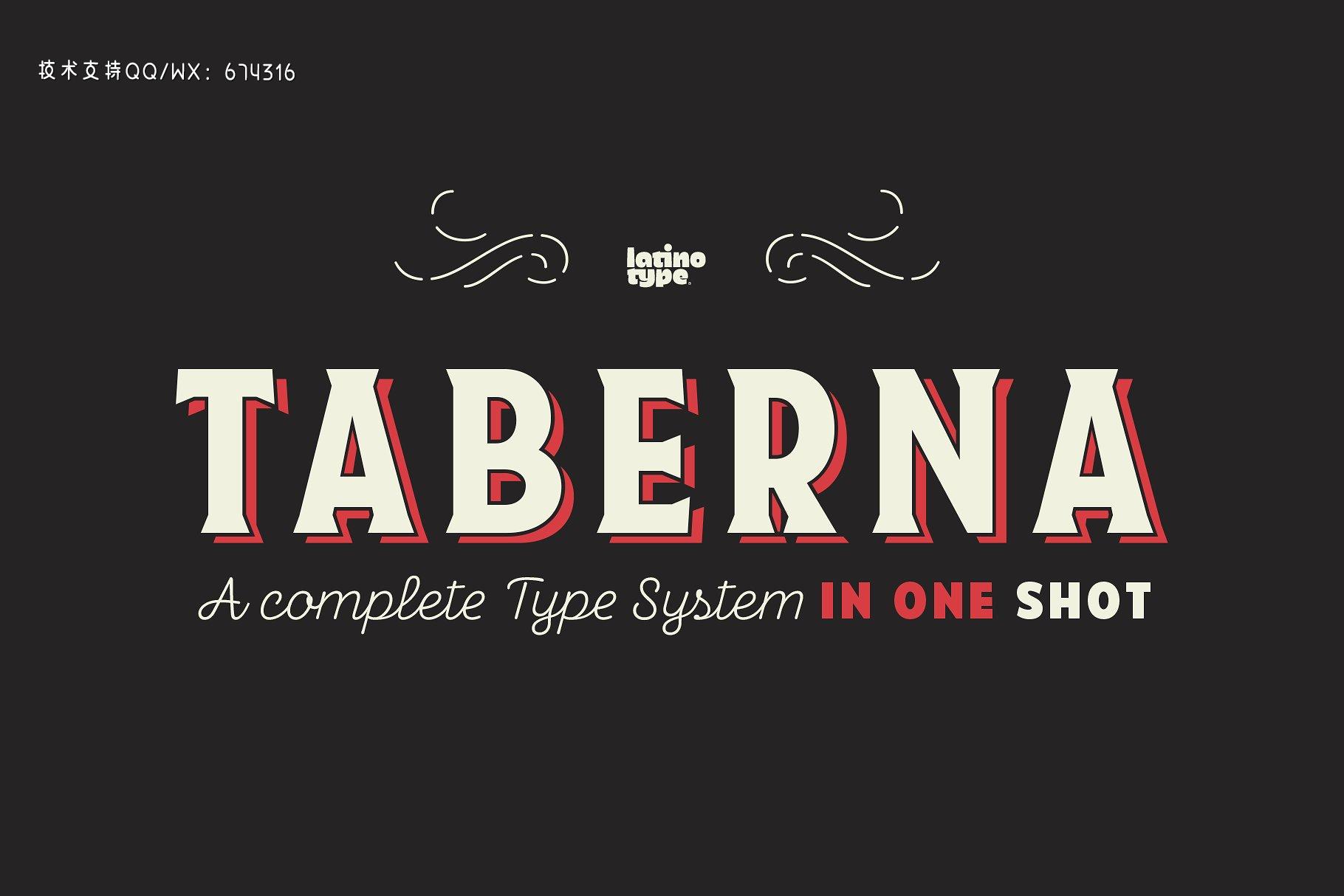 复古设计字体 Taberna免费下载