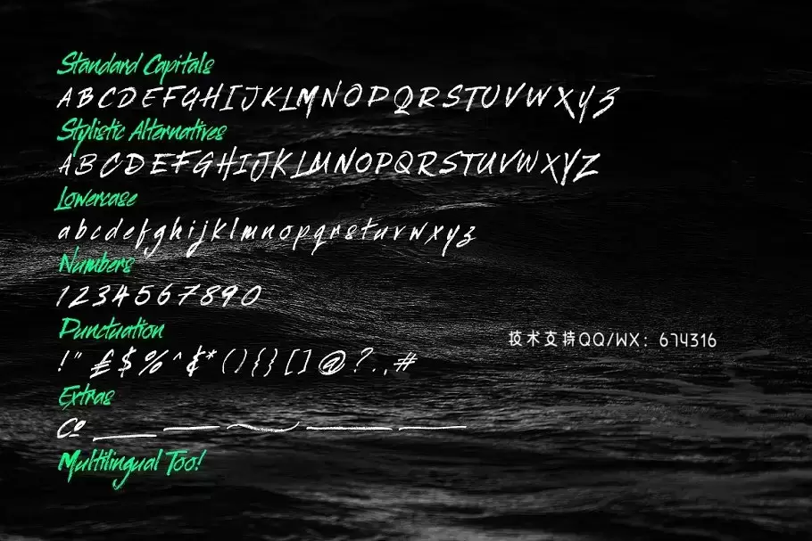 手写笔刷字体 Whicker Font Duo插图5