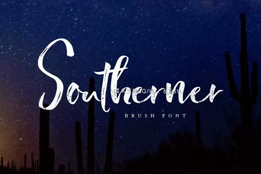 手写笔刷字体 Southerner Brush Script Typeface免费下载