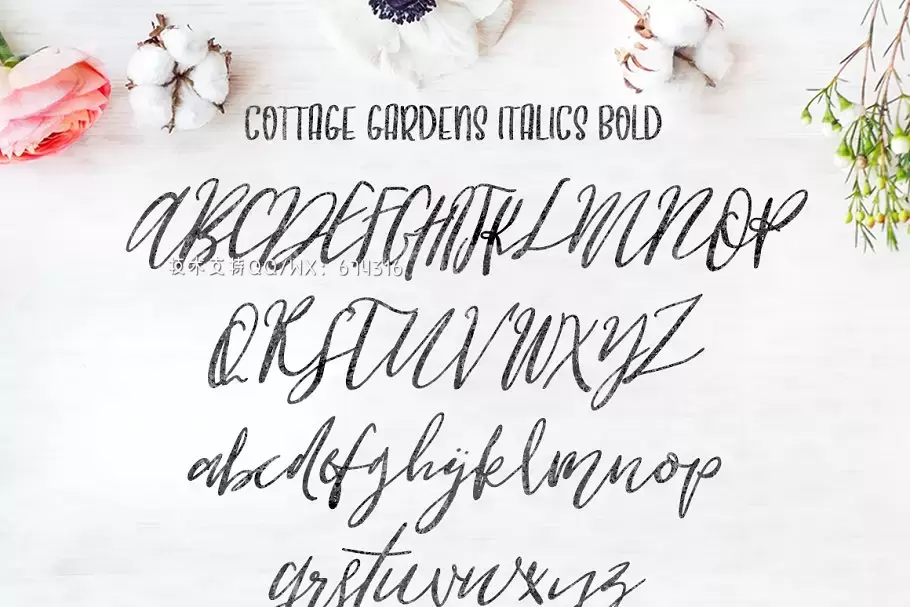 时尚优雅手写字体 Cottage Gardens Script Font Duo插图4