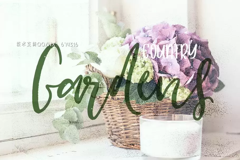 时尚优雅手写字体 Cottage Gardens Script Font Duo插图16