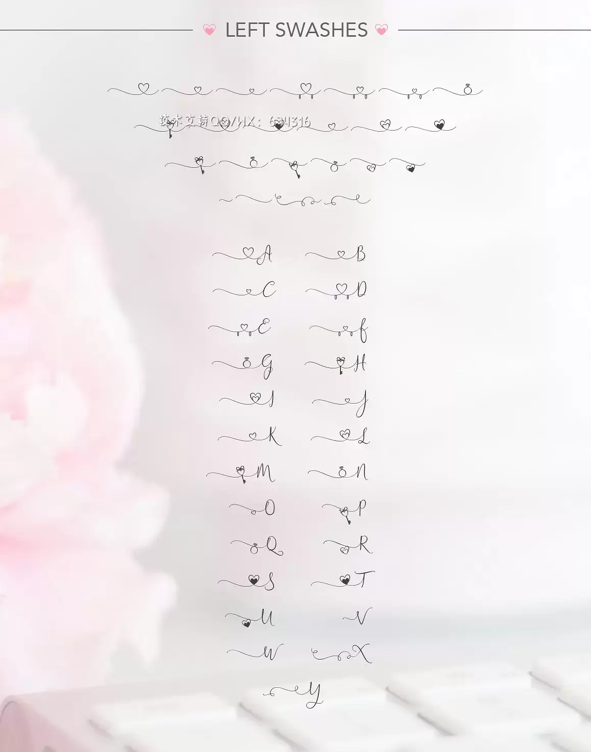 婚礼手写字体 iHeart it wedding font插图12