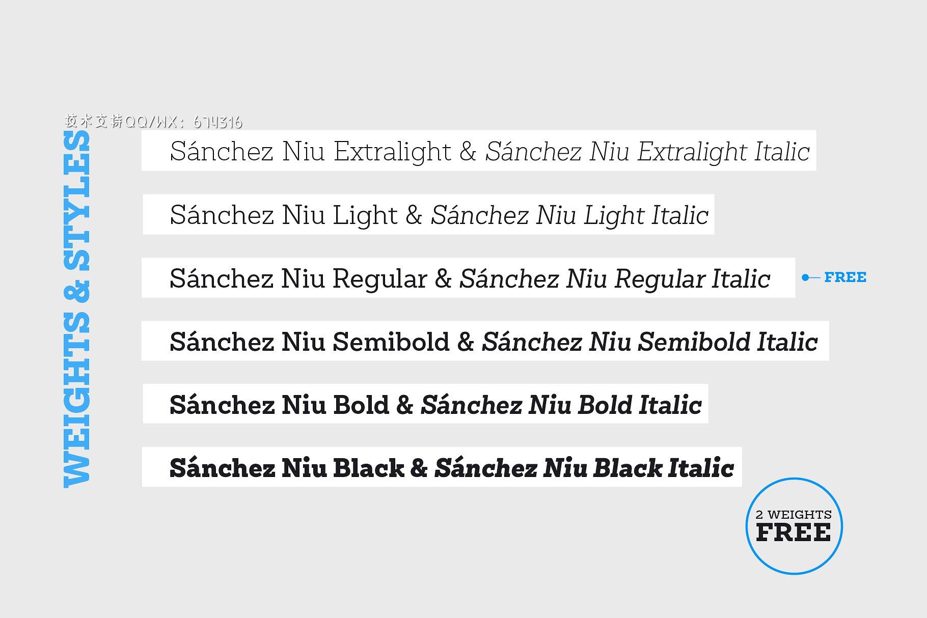 衬线字体 Sánchez Niu插图6