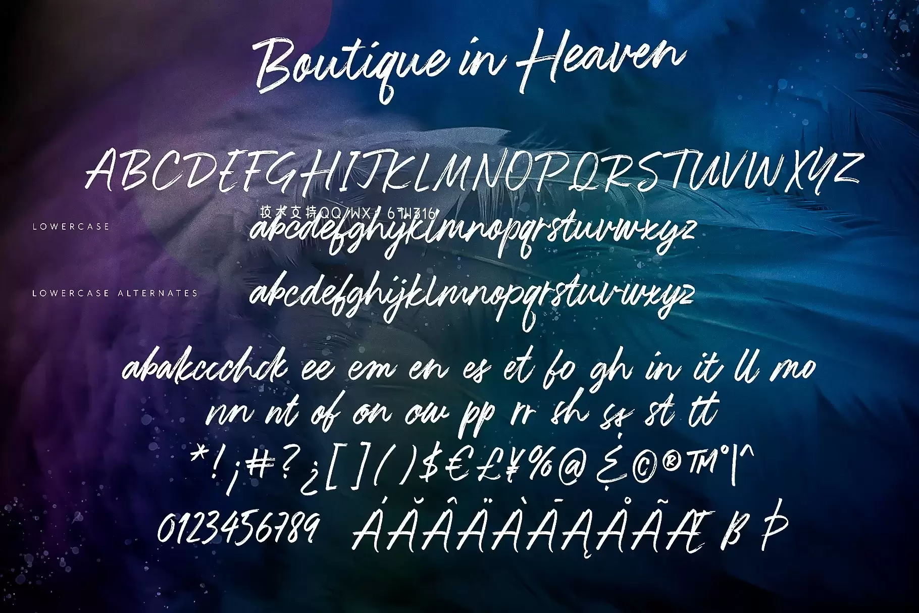 手写个性字体 Boutique in Heaven Font插图10