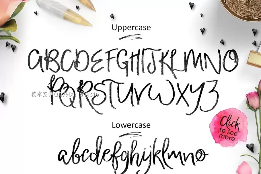 浪漫手写脚本字体 Affectionate Brush Script Font插图1