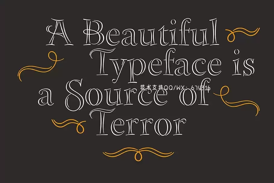 复古黑板报字体 Bakersville插图3