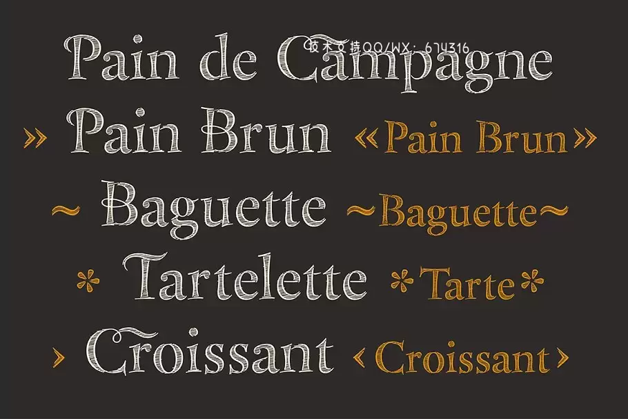 复古黑板报字体 Bakersville插图1