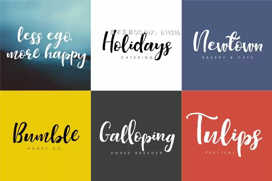 粗狂手写字体 Highline Font插图3