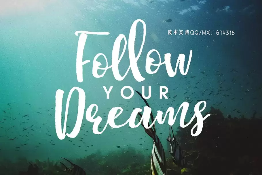 粗狂手写字体 Highline Font插图4