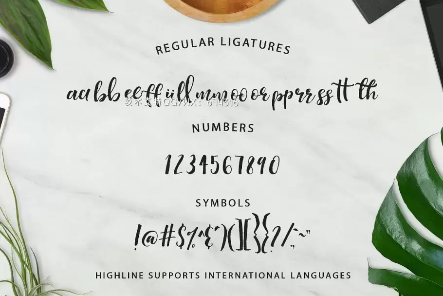 粗狂手写字体 Highline Font插图12