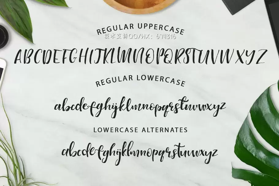 粗狂手写字体 Highline Font插图11