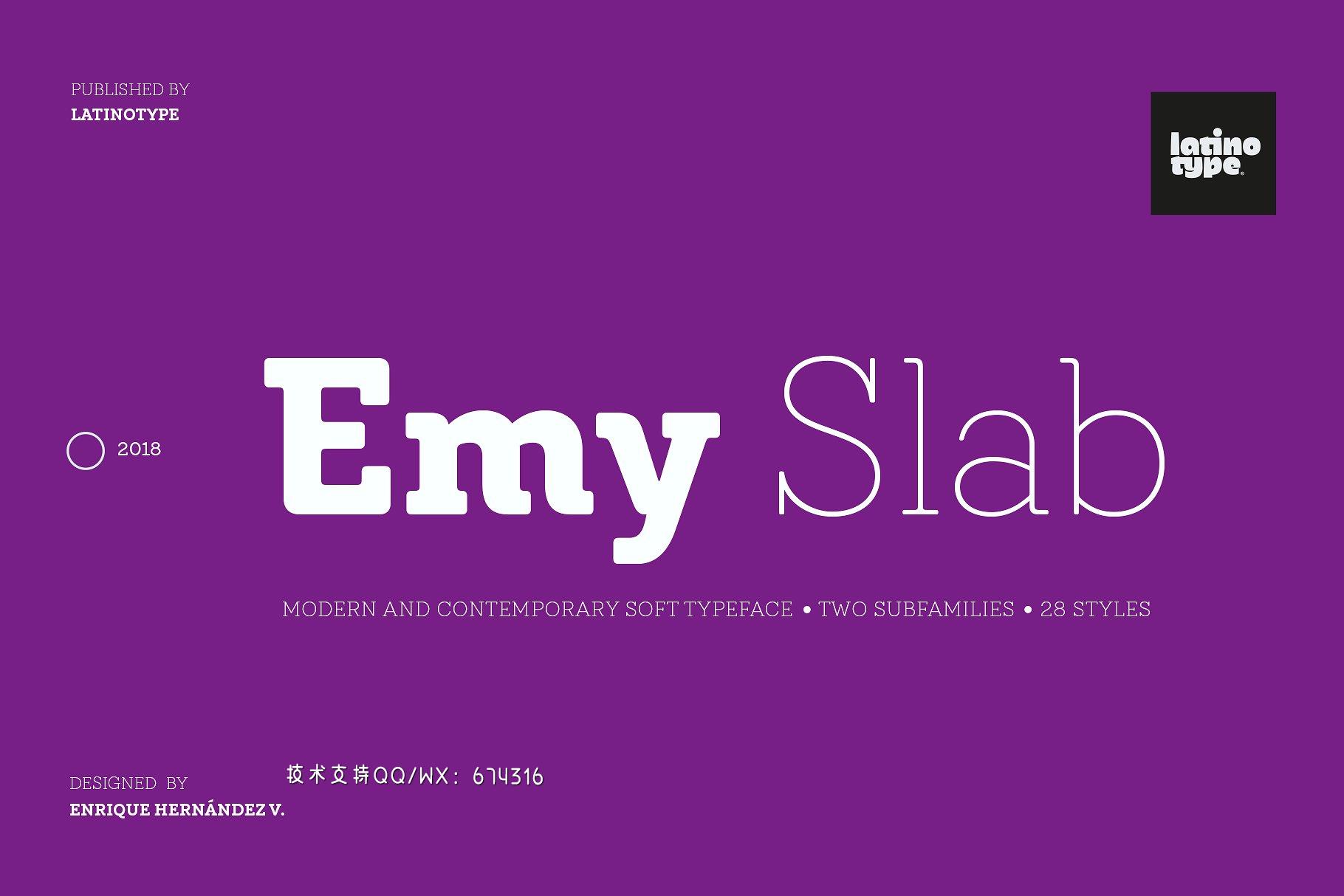 经典时尚字体 Emy Slab免费下载