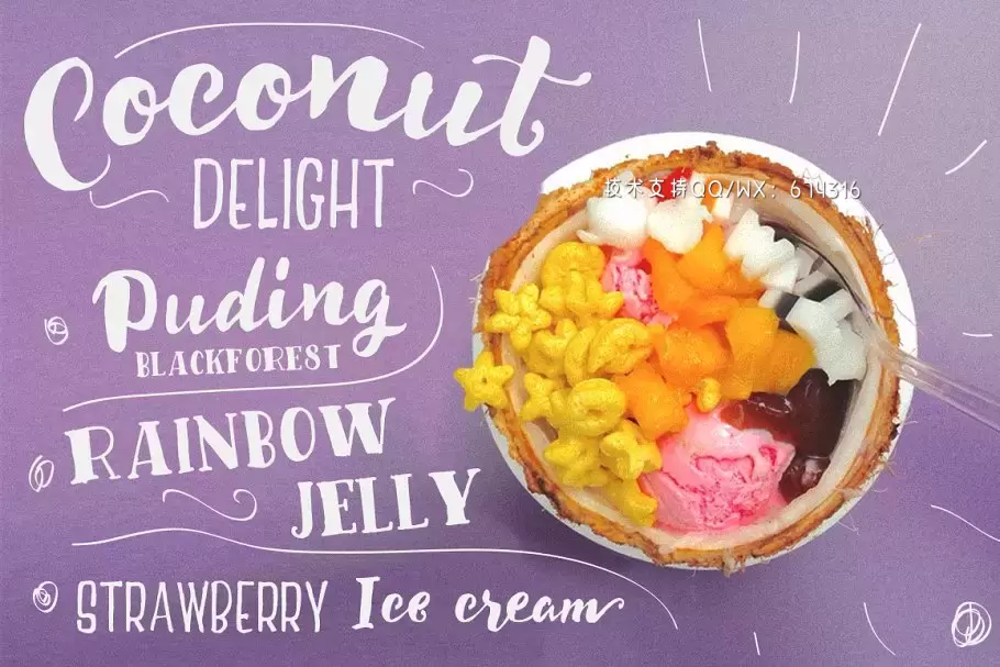 手写设计字体 Delight Font Pack & Extra插图2