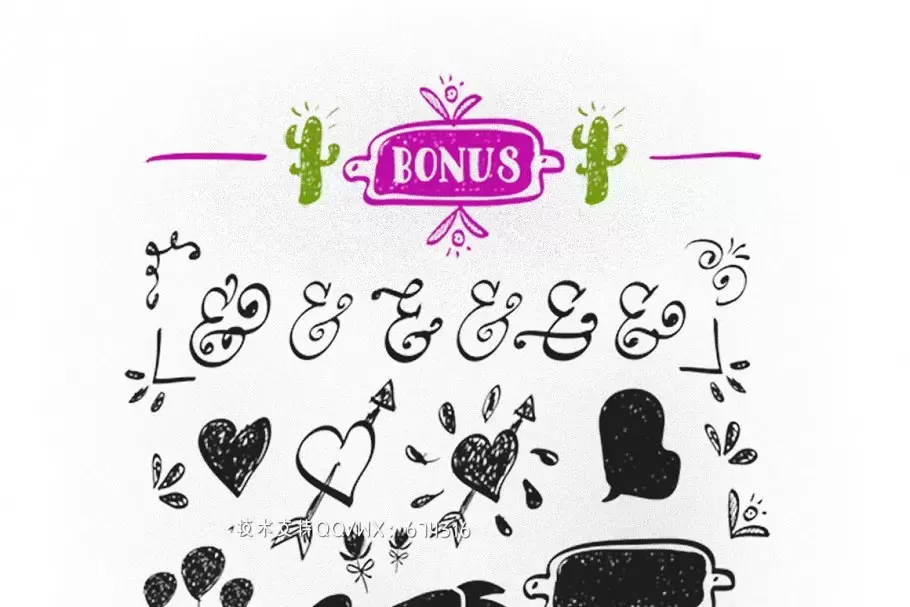 手写设计字体 Delight Font Pack & Extra插图5