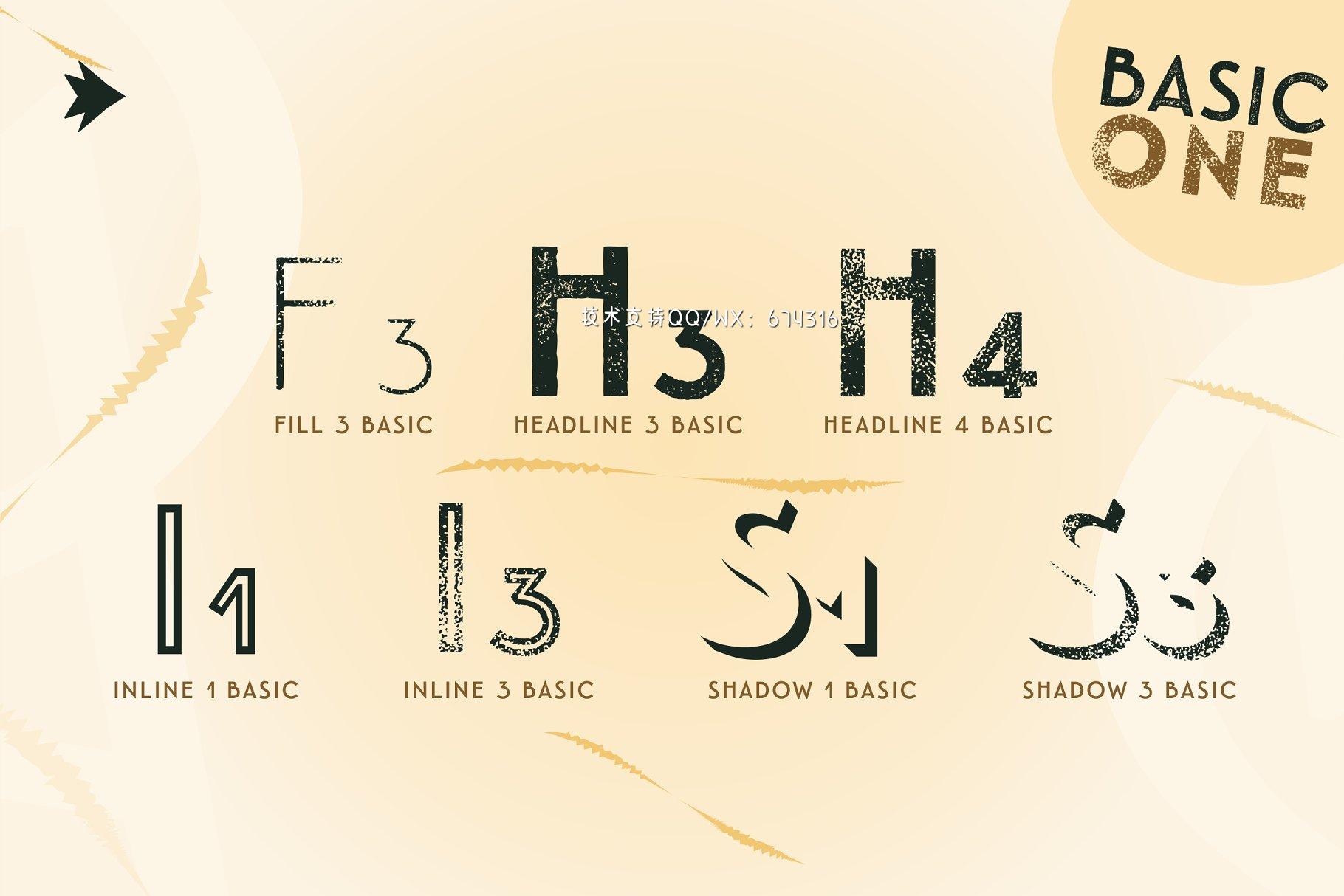 炭笔笔刷字体 Emblema Headline 1BASIC插图