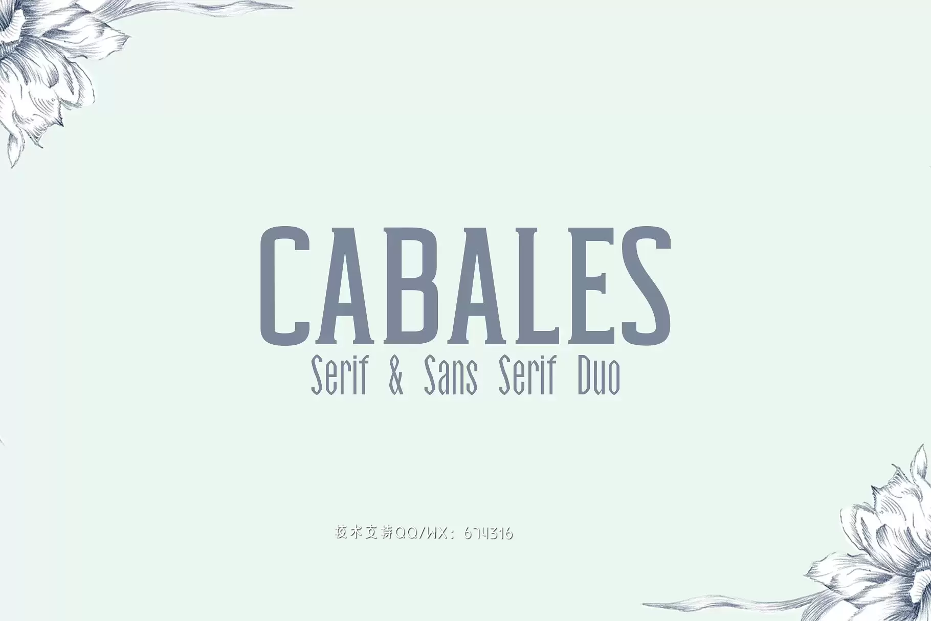 时尚设计字体 Cabales Duo 8 Font | Bonus Freebie免费下载