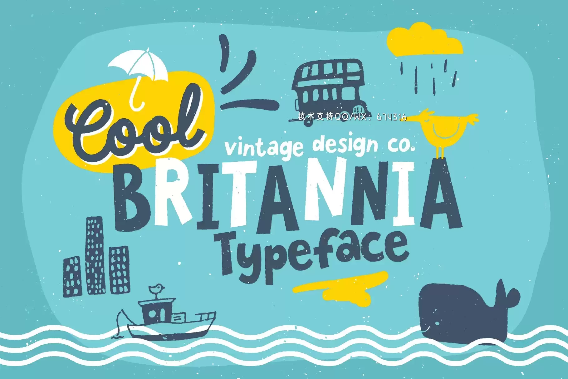 趣味酷炫字体 Cool Britannia – Typeface免费下载