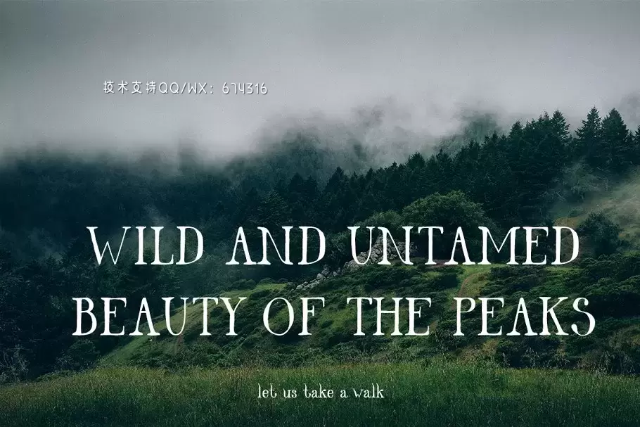 简单的时尚字体 Beauty Of The Peaks Serif Font插图3