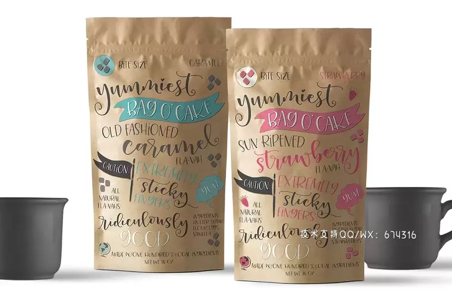 手写个性字体 Peony Blooms Font Duo插图9