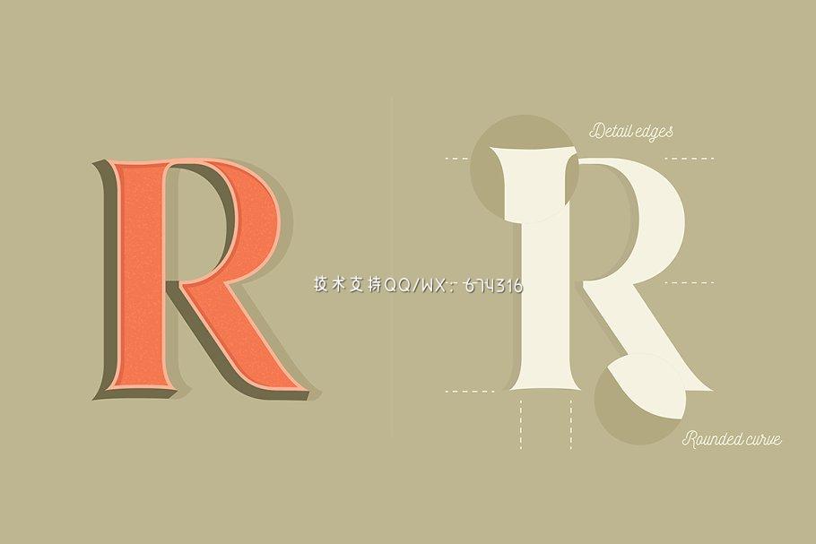 经典时尚衬线字体 Marschel | a Classy Roman Typeface插图4