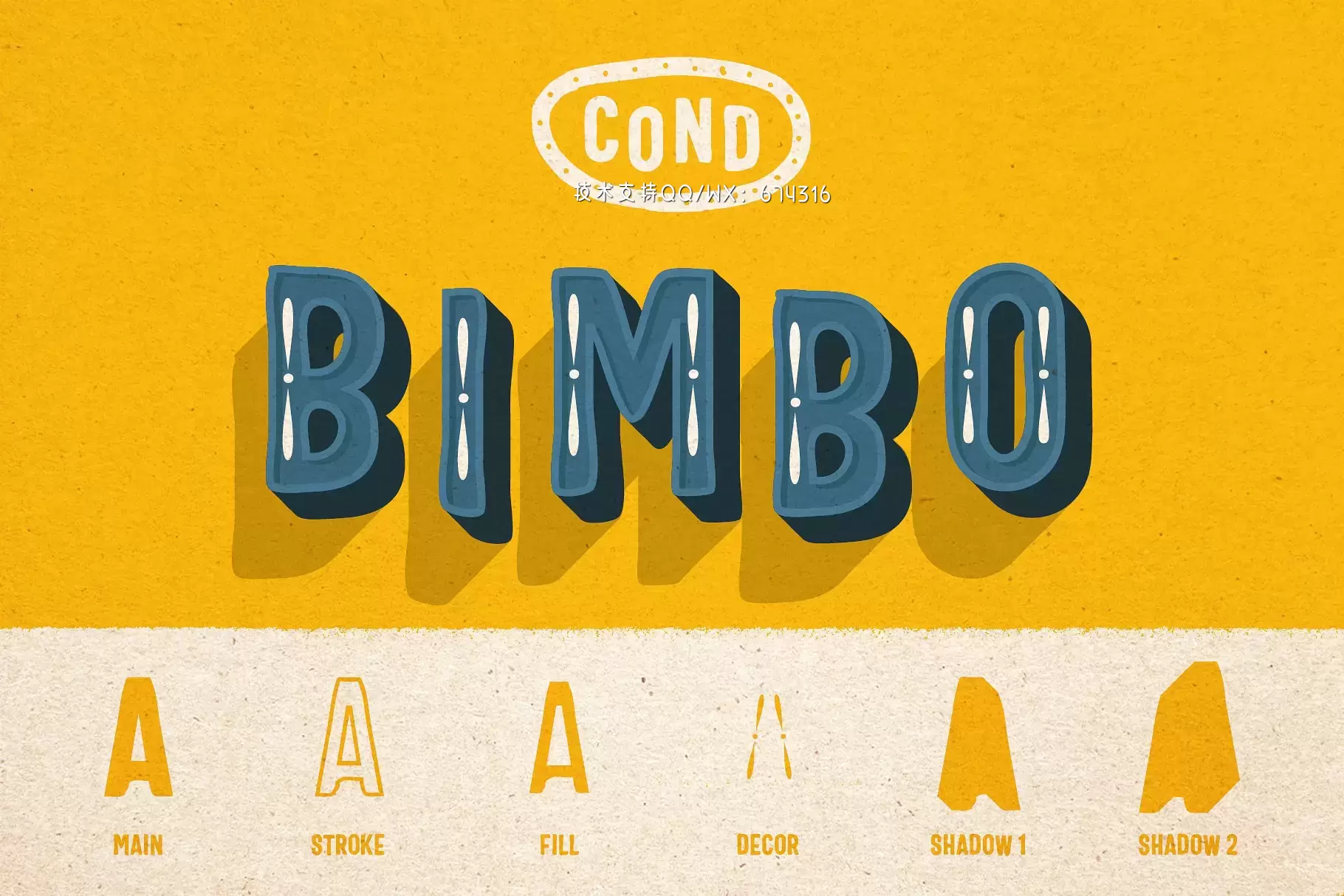 手绘设计字体 BIMBO • Hand Lettering Collection插图9