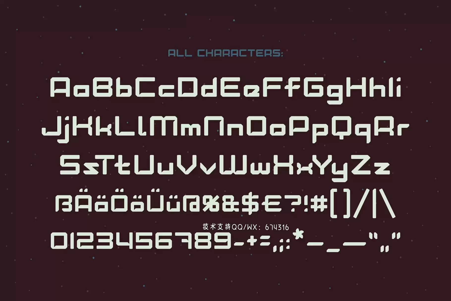 现代科技设计字体 Modern font "Lost in space" + bonus插图2