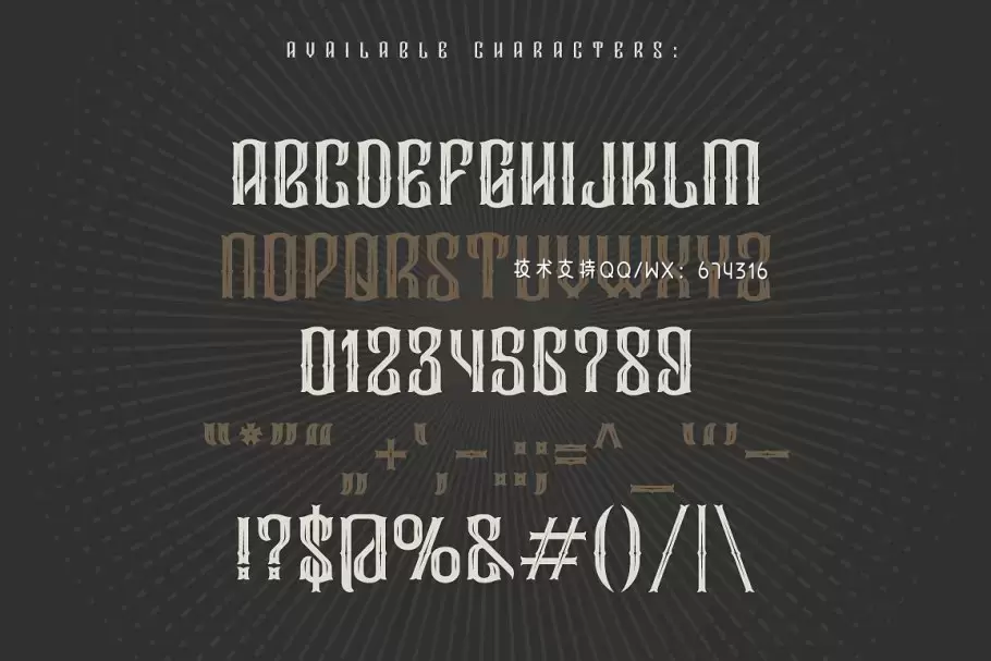 经典个性字体 Vintage font "Droptune"插图1