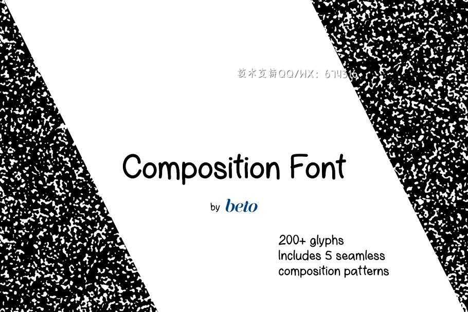 柔和设计字体 Composition Font + Extras插图1