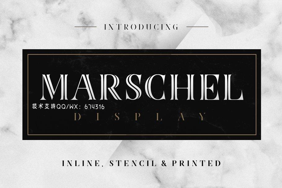 高端设计字体 Marschel Display免费下载
