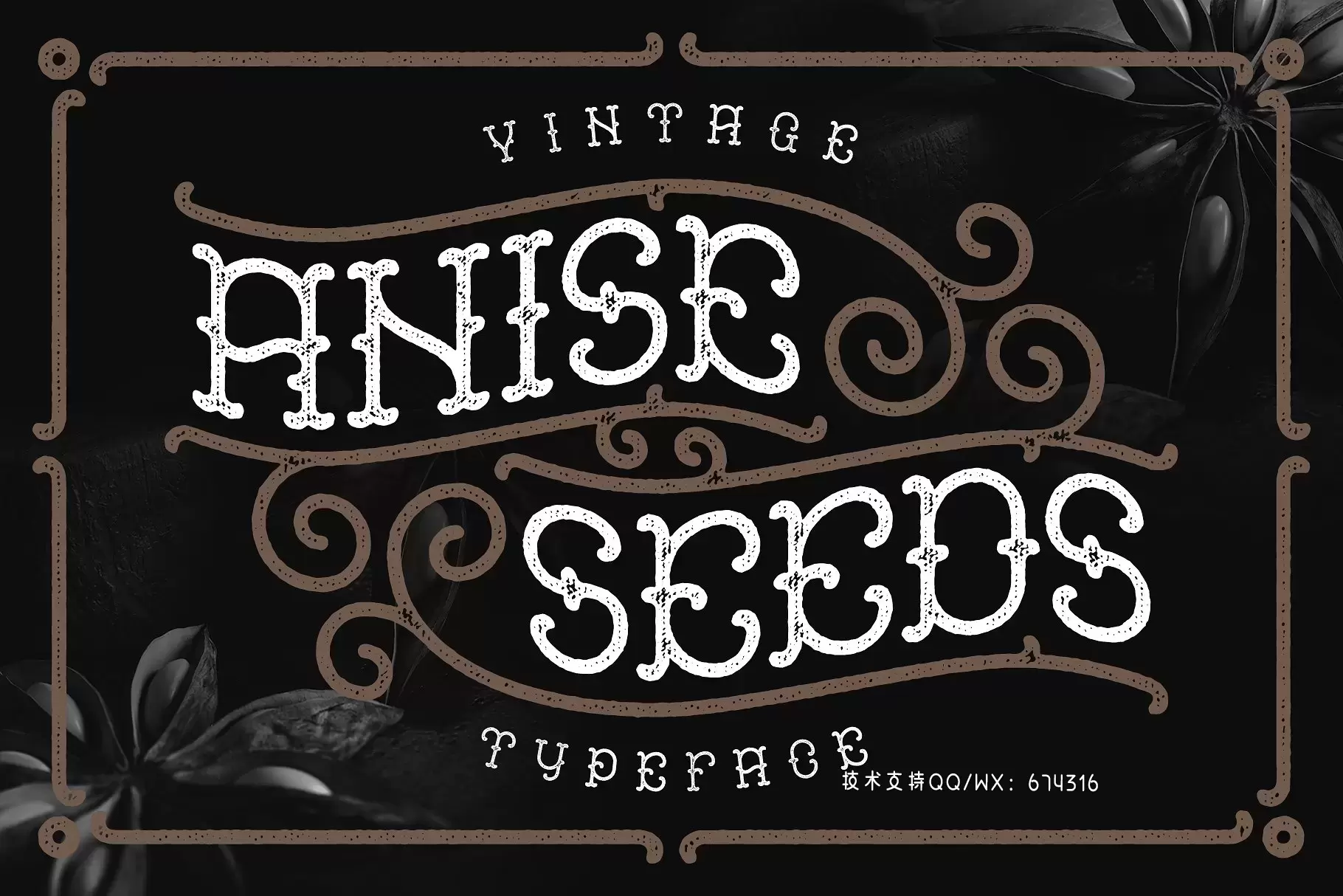 神秘风格字体 Anise Seeds typeface免费下载