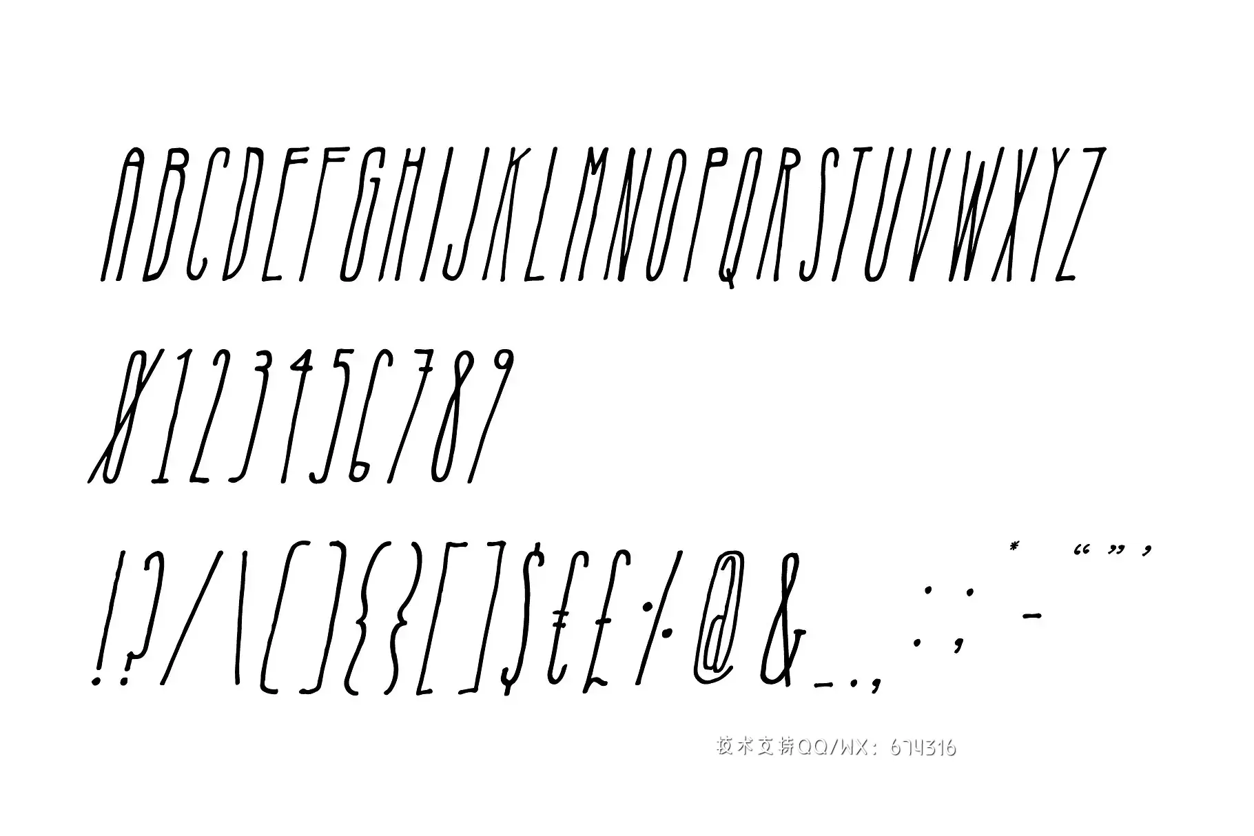 时尚个性字体 Nosferatu Display Font插图7