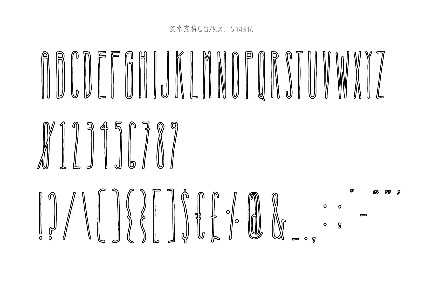 时尚个性字体 Nosferatu Display Font插图6