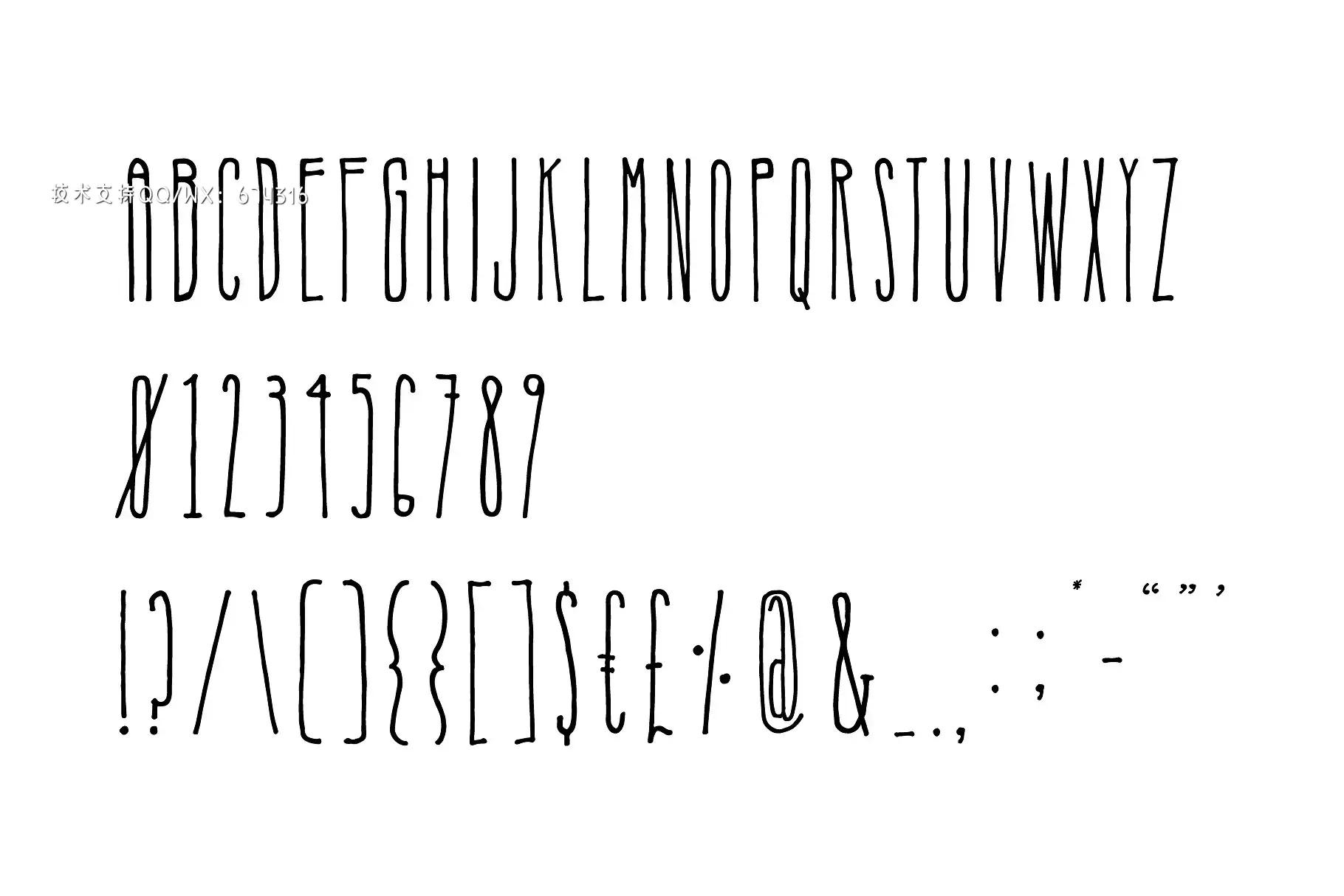 时尚个性字体 Nosferatu Display Font插图5