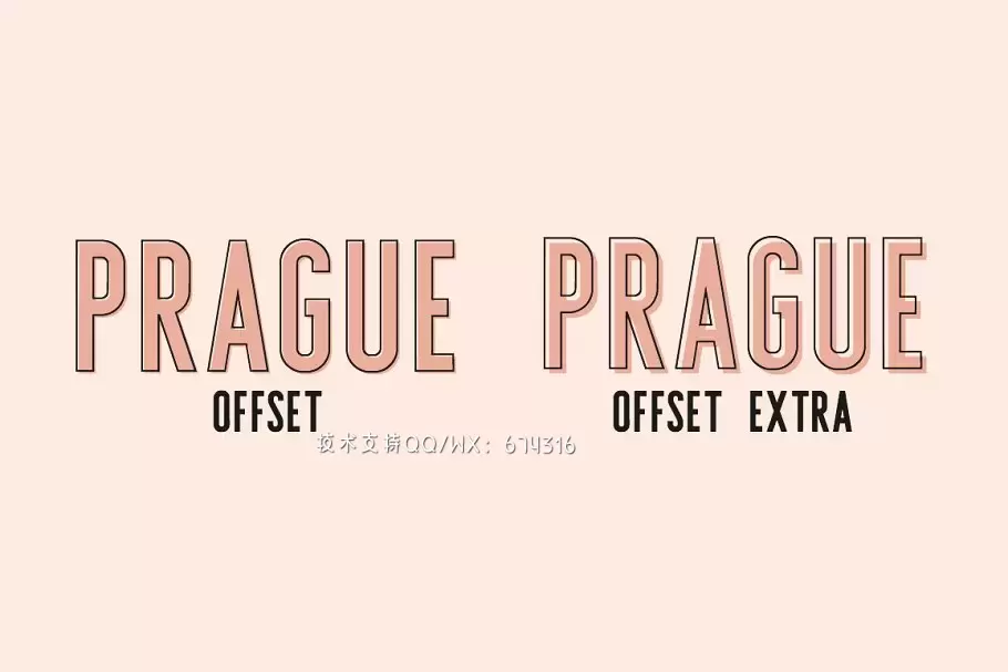 具有个性的设计字体 Prague | Font Duo + Florals插图1