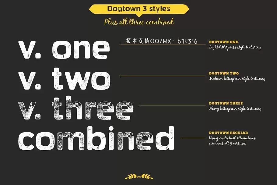 粗狂无衬线字体 Dogtown sans serif headline font插图1