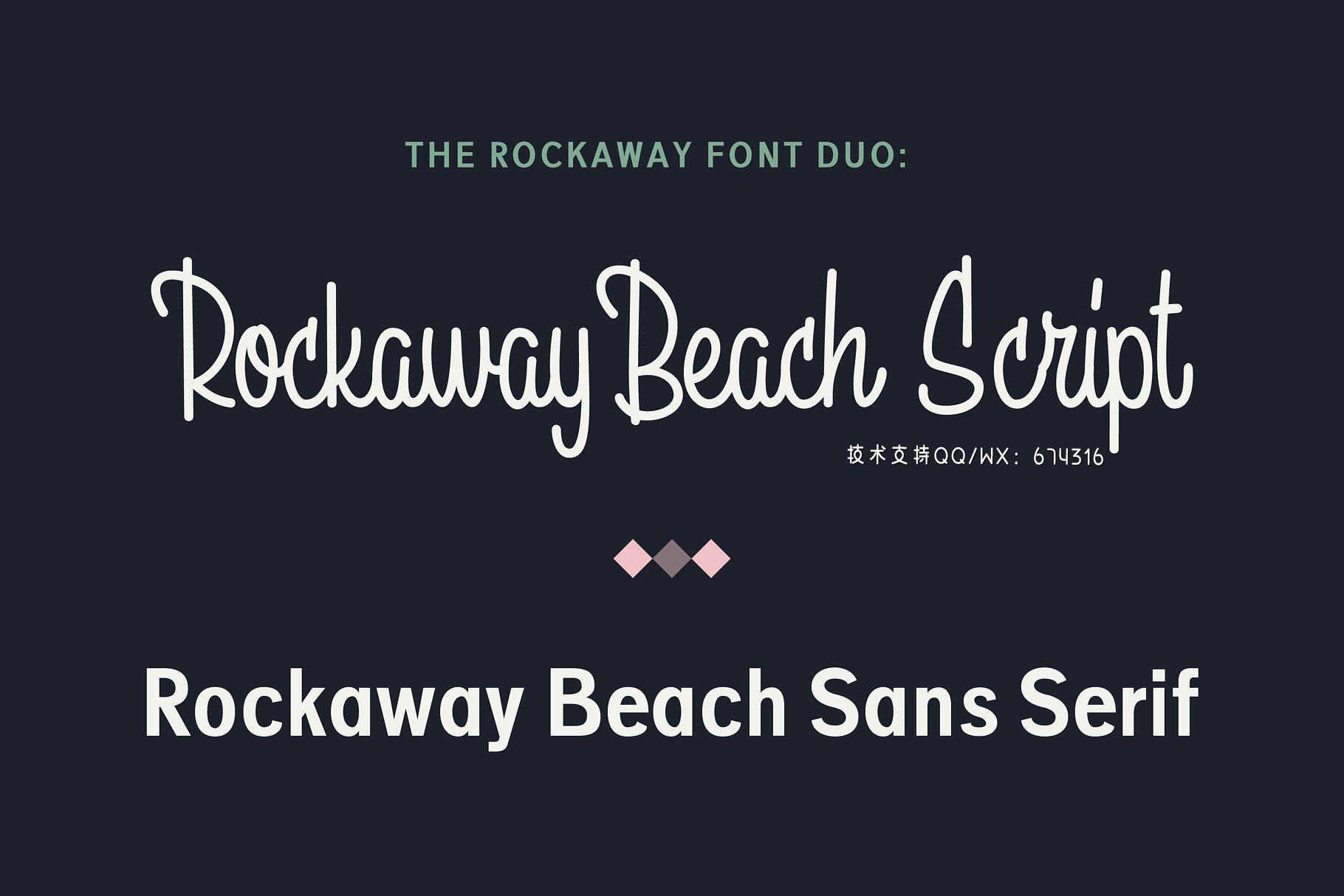 时尚手写字体 Rockaway Beach – Upright Script font插图5